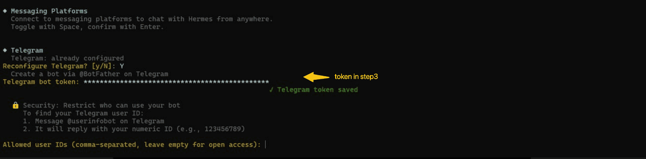 Hermes chat channel selection